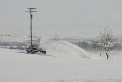 snowvac truck snowblower