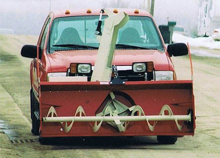 snowvac truck mounted snowblower