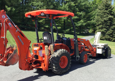 snowvac front mounted snowblower