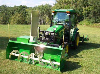 snowvac front mounted snowblower